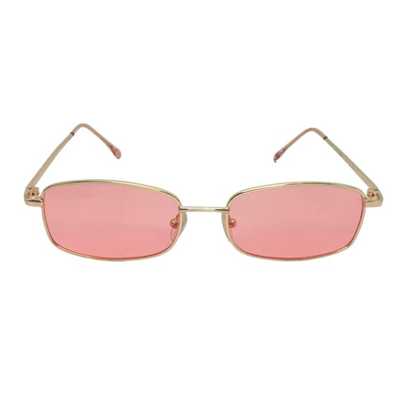 9342 | Pink Rectangle Sunglasses - Picture 1 of 5